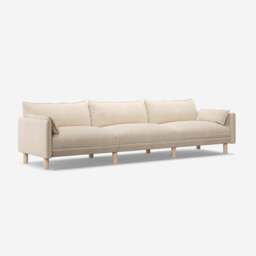 Cozy 5 Seater Sofa - Cream Textured Weave - thumbnail 3