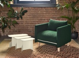 Cutout Nesting Tables - Eggshell White - thumbnail 2
