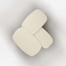 Cutout Nesting Tables - Eggshell White - thumbnail 6