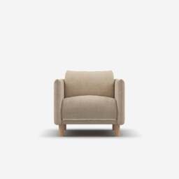Cozy Armchair - Cream Textured Weave - thumbnail 2