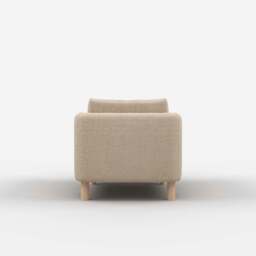 Cozy Armchair - Cream Textured Weave - thumbnail 3
