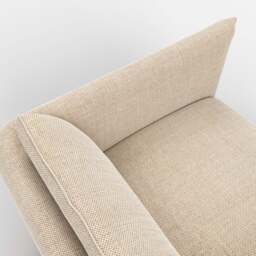 Cozy Armchair - Cream Textured Weave - thumbnail 4