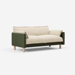 Cozy 2 Seater Sofa - Dark Green Velvet - thumbnail 3