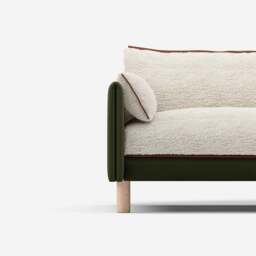 Cozy 5 Seater RH Chaise Sofa - Dark Green Velvet - thumbnail 4