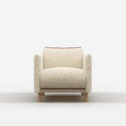 Cozy Armchair - Cream Fleece - thumbnail 3