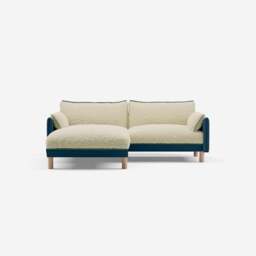 Cozy 3 Seater LH Chaise Sofa - Teal Velvet - thumbnail 3