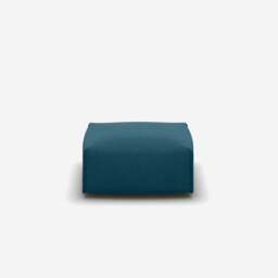 Float Square Ottoman - Teal Velvet - thumbnail 2