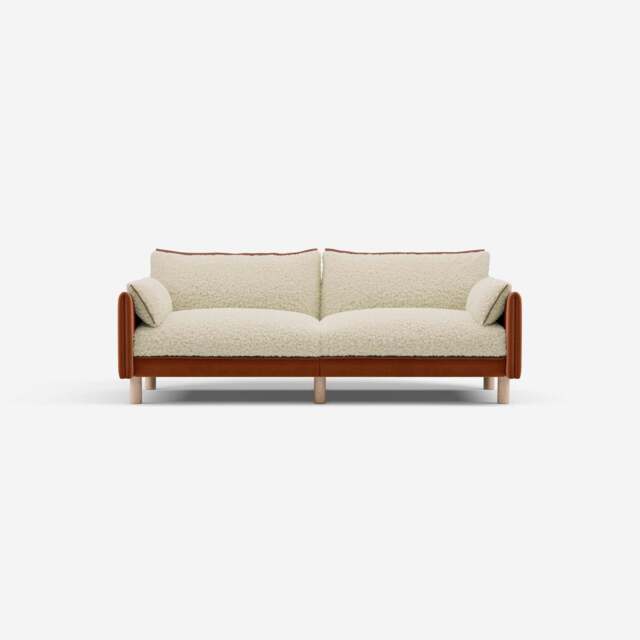 Cozy 3 Seater Sofa - Henna Cotton - image 1