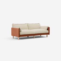 Cozy 3 Seater Sofa - Henna Cotton - thumbnail 3