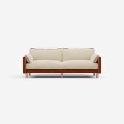 Cozy 3 Seater Sofa - Henna Cotton - thumbnail 1