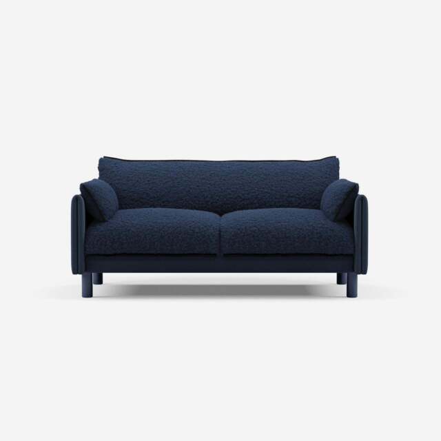 Cozy 2 Seater Sofa - Navy Cotton - image 1