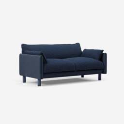 Cozy 2 Seater Sofa - Navy Cotton - thumbnail 3