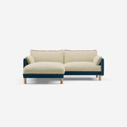Cozy 3 Seater LH Chaise Sofa - Teal Velvet - thumbnail 3