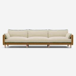 Cozy 5 Seater Sofa - Ochre Cotton