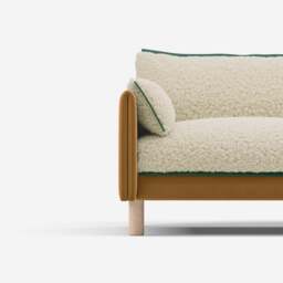 Cozy 5 Seater Sofa - Ochre Cotton - thumbnail 4