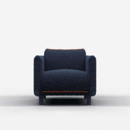 Cozy Armchair - Navy Fleece - thumbnail 2
