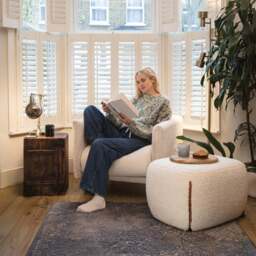 Cozy Armchair - Navy Fleece - thumbnail 6