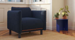 Cozy Armchair - Navy Fleece - thumbnail 7