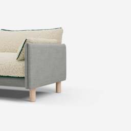 Cozy 3 Seater LH Chaise Sofa - Light Grey Weave - thumbnail 2