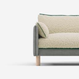 Cozy 3 Seater LH Chaise Sofa - Light Grey Weave - thumbnail 4