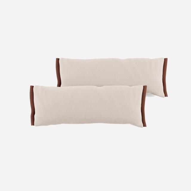 Side Cushions - Natural Cotton - image 1