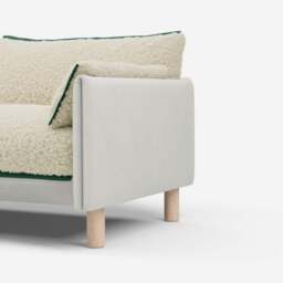 Cozy 1.5 Seater Chaise Sofa - Natural Cotton - thumbnail 2