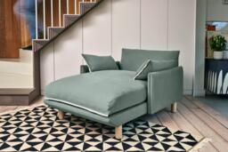 Cozy 1.5 Seater Chaise Sofa - Natural Cotton - thumbnail 7