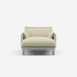 Cozy 1.5 Seater Chaise Sofa - Natural Cotton - thumbnail 3
