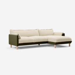 Cozy 4 Seater RH Chaise Sofa - Meadow Cotton - thumbnail 1
