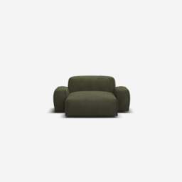 Float 1.5 Seater Chaise Sofa - Green Boucle II - thumbnail 3
