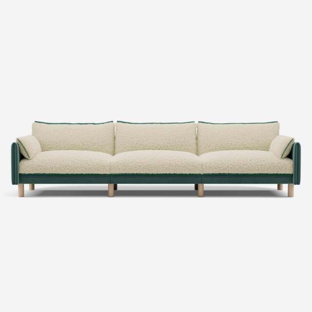 Cozy 5 Seater Sofa - Sage Cotton - image 1