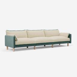 Cozy 5 Seater Sofa - Sage Cotton - thumbnail 3