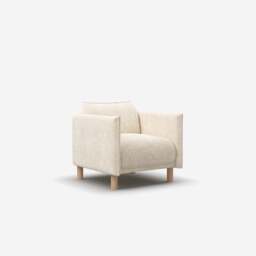 Cozy Armchair - Ecru Boucle - thumbnail 1