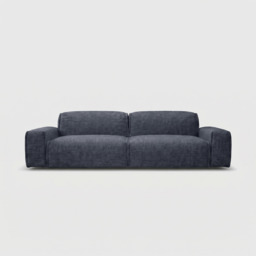 Float 3 Seater Sofa - Blue & Brown Textured Weave - thumbnail 1