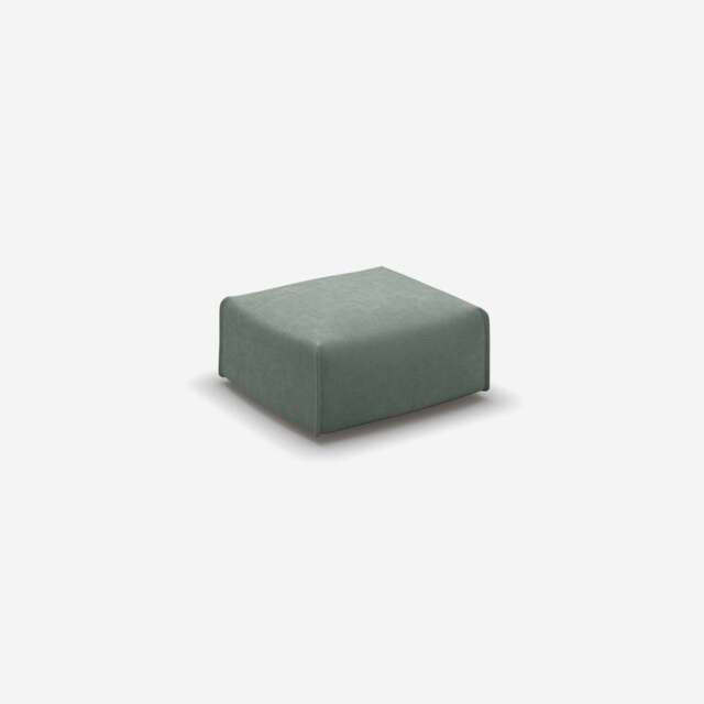Float Square Ottoman - Sage Cotton - image 1