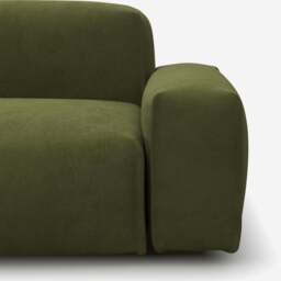 Float 2 Seater Sofa - Dark Green Velvet - thumbnail 2
