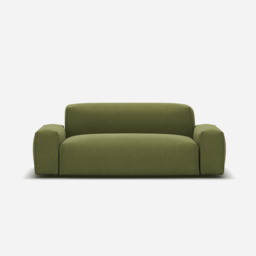 Float 2 Seater Sofa - Dark Green Velvet - thumbnail 1