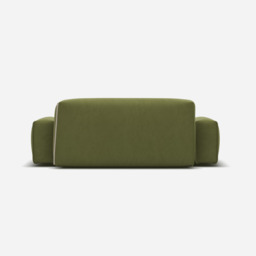 Float 2 Seater Sofa - Dark Green Velvet - thumbnail 4