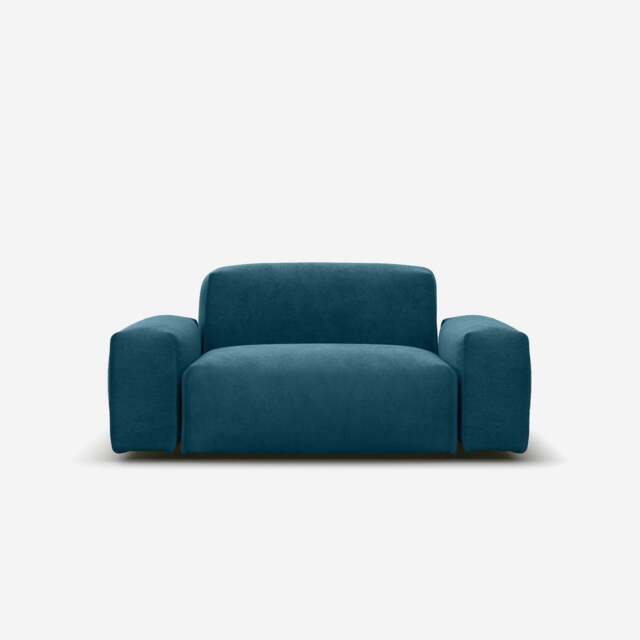 Float 1.5 Seater Sofa - Teal Velvet - image 1