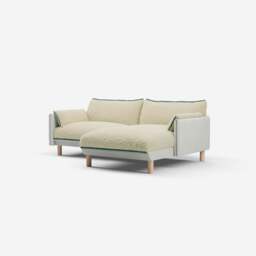 Cozy 3 Seater RH Chaise Sofa - Natural Cotton - thumbnail 1