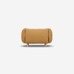 Pillow 1.5 Seater Sofa - Ochre Cotton - thumbnail 4