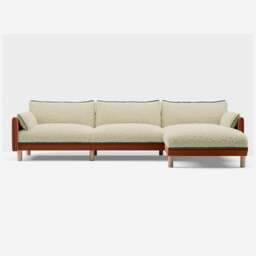Cozy 5 Seater RH Chaise Sofa - Henna Cotton - thumbnail 3
