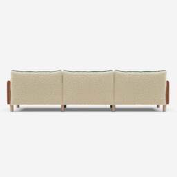 Cozy 5 Seater RH Chaise Sofa - Henna Cotton - thumbnail 4