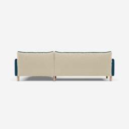 Cozy 4 Seater RH Chaise Sofa - Teal Velvet - thumbnail 4