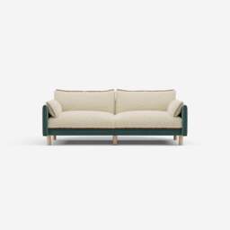 Cozy 3 Seater Sofa - Sage Cotton - thumbnail 1