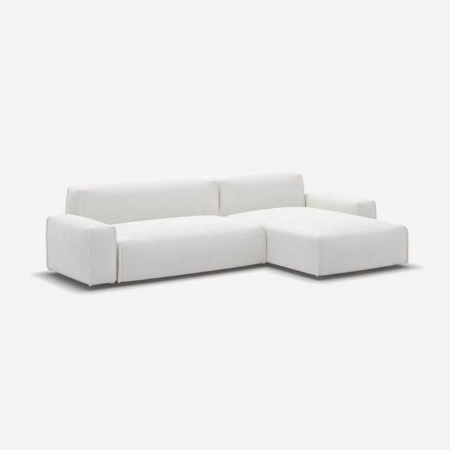 Float 4 Seater RH Chaise Sofa - Natural Cotton - image 1