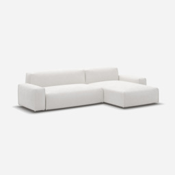 Float 4 Seater RH Chaise Sofa - Natural Cotton