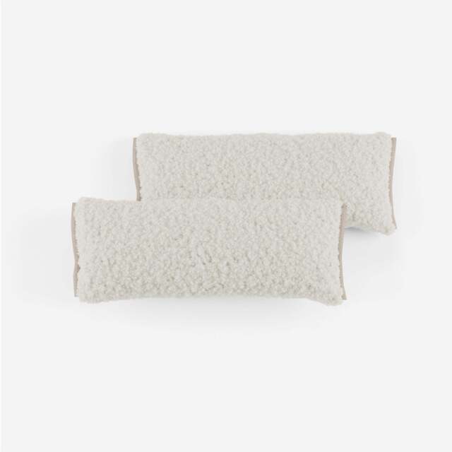 Side Cushions - White Fleece - image 1