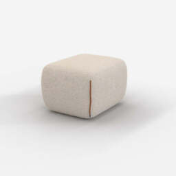 Cozy Pouffe - Cream Fleece