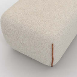 Cozy Pouffe - Cream Fleece - thumbnail 4